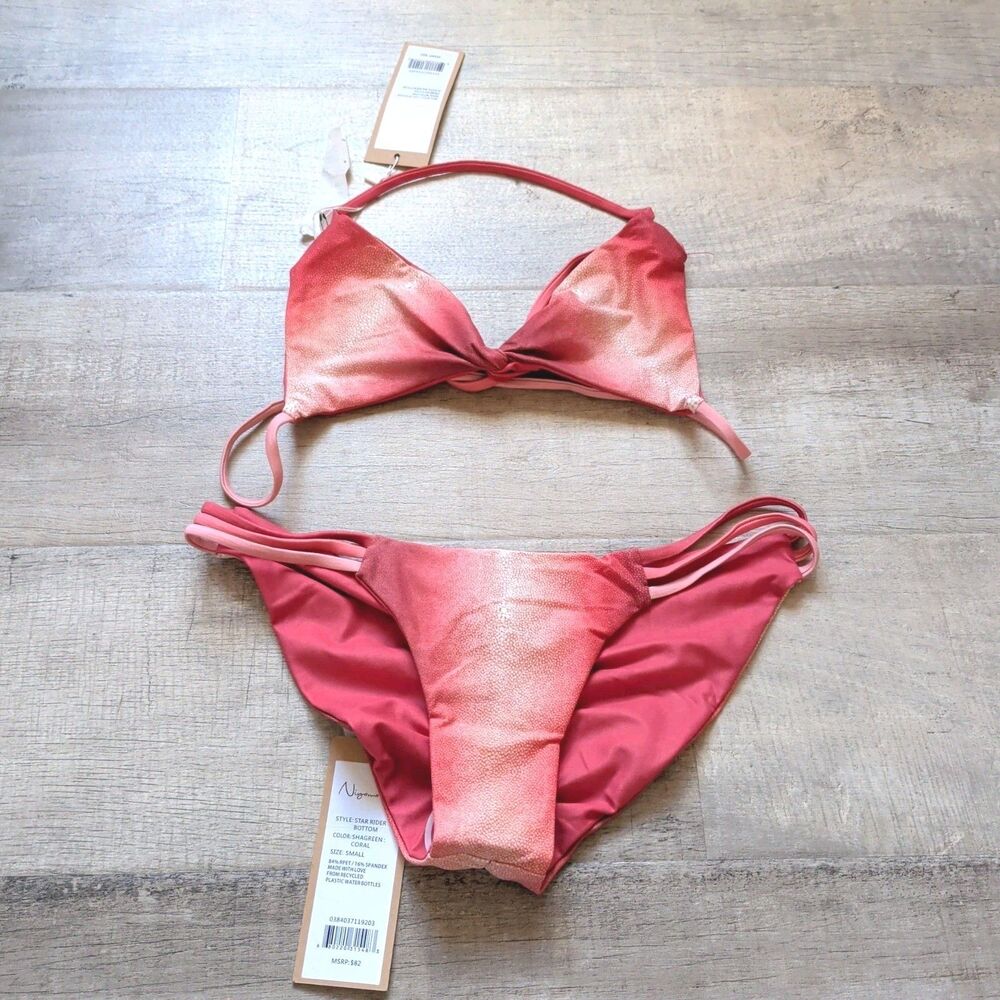 New Niyama Sol Sexy Bikini Set String Women Swimwear Thong Bathing Swimsuit Sz S